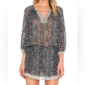 Ulla Johnson Salinas Silk Mini Dress in Mer Size 6